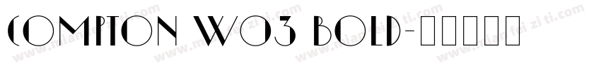 Compton W03 Bold字体转换
